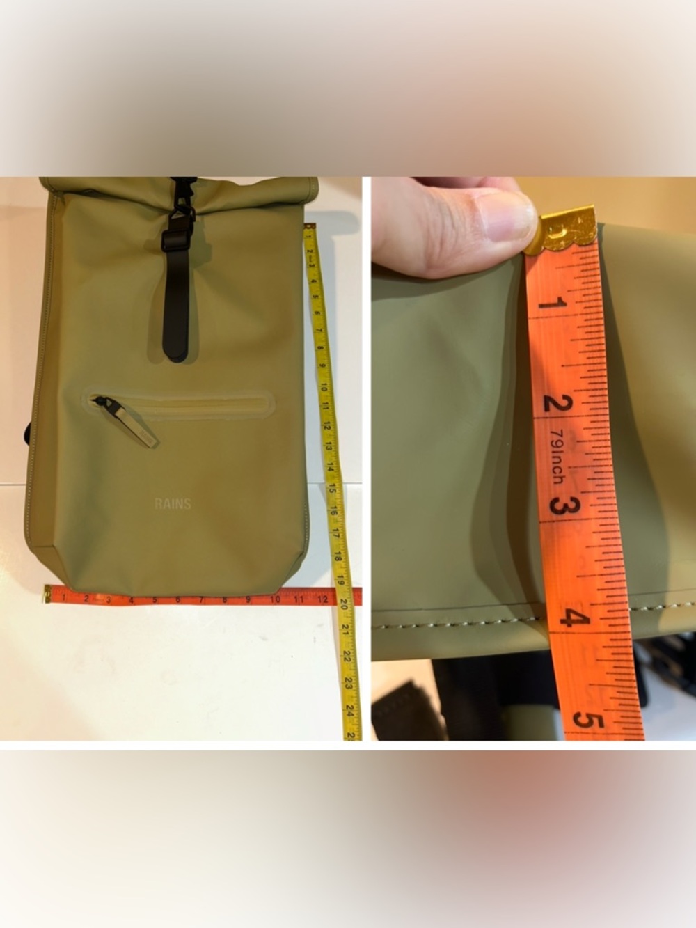RAINS Rolltop Rucksack Backpack - Picture 16 of 16